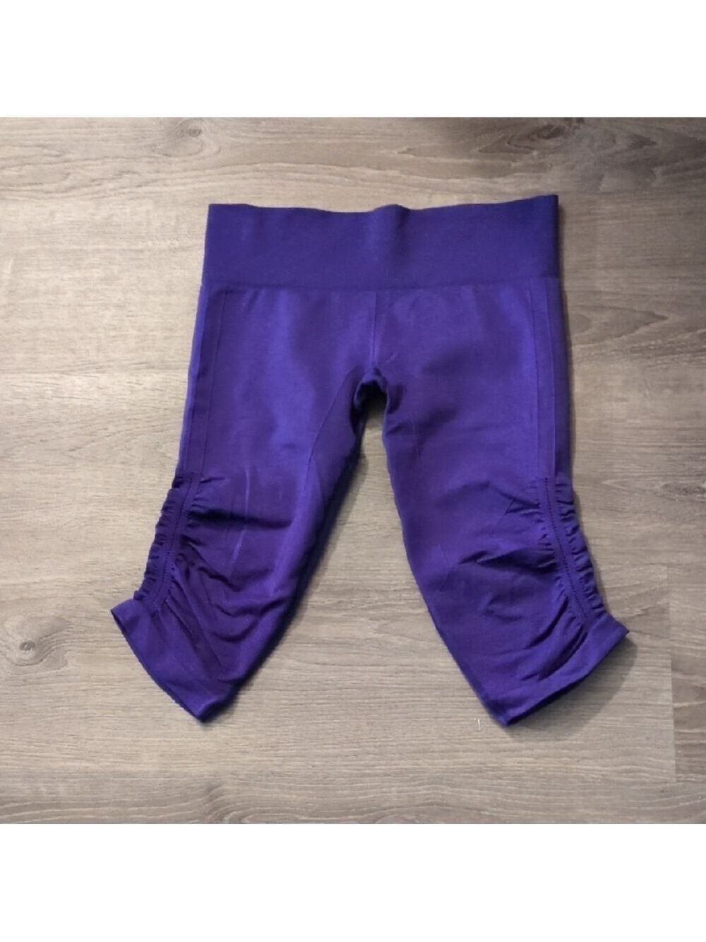 Lululemon In The Flow Crop II Heathered Iris Flower Size 10